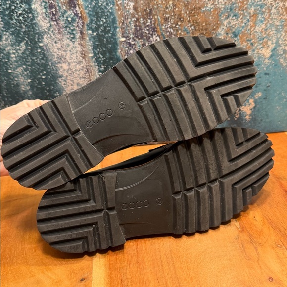 ECCO Incise Tailored Loafers - Black Leather - Picture 8 of 13